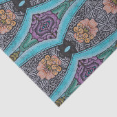 ボホブルー抽象芸術グラフィックパターン 薄葉紙 (詳細)