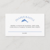 ボホブルー航海のおむつラッフルベビーシャワー エンクロージャーカード (正面)