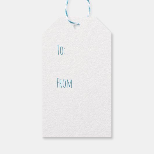 ボホブルー誕生日ウィッシュ ギフトタグ (裏面)