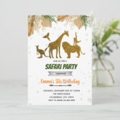 ボホブルー金ゴールドサファリパーティー 招待状 (スタンド正面)
