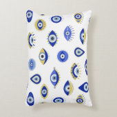 ボホブルー金ゴールド悪い目 アクセントクッション (正面(垂直))