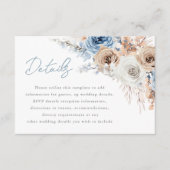 ボホブルー：ダスティブルーボヘミ結婚アン詳細 エンクロージャーカード (正面)