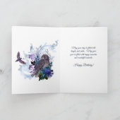 ボホブルー〔占星術の〕十二宮図《星座》乙女座コンステレーション誕生日 カード (内部)