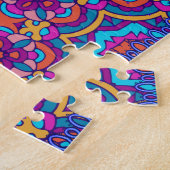 ボホブロックカラフルキルトパターン ジグソーパズル (側面)