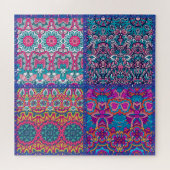 ボホブロックカラフルキルトパターン ジグソーパズル (横)