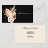 ボホブーケインテリアデザインフローリスト 名刺 (正面/裏面)