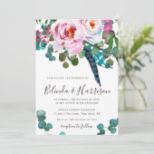 ボホプニーズボタニカル結婚式招待状 招待状 (スタンド正面)