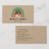 ボホプラントラバーマスターオーガニックガーデナー子供部屋 名刺 (正面/裏面)