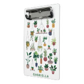 ボホプラントレディイラストレーションアーパーソナライズされたト ミニクリップボード (アングル2)