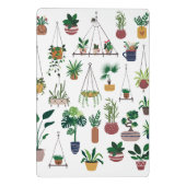 ボホプラントレディイラストレーションアーパーソナライズされたト ミニクリップボード (裏面)