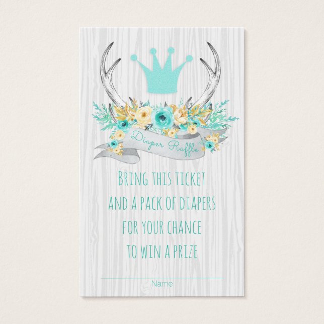 ボホプリンセスアントラートライバルおむつラッフルチケット (正面)