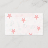 ボホプリンセスホエールガールベビーおむつラッフル 名刺 (裏面)