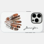 ボホプレーリースピリットフェザーiPhone / iPadケース Case-Mate iPhoneケース (裏面 (横))