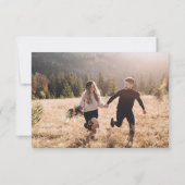 ボホプロテアパンパスウェディングデイトカードを保存 招待状 (裏面)