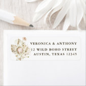 ボホプロテアパンパスグラスフローラ差出人住所 ラベル (インサイチュ)