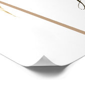 ボホプロテアパンパスグラスブライダルシャワーウェルカム ポスター (角)