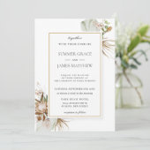 ボホプロ自然テアパームラストブラウン素朴ズ 招待状 (スタンド正面)