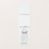 ボホヘア結婚ズ美容師フローラロマンチック 名刺 (外部フラット)