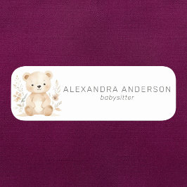 ボホベアウォーター色ベビーシッター 名札