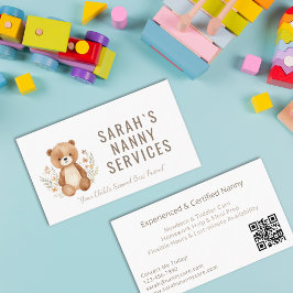 ボホベアーナニーベビーシッター託児 名刺