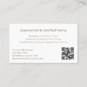 ボホベアーナニーベビーシッター託児 名刺 (裏面)