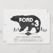 ボホベア誕生日招待状 招待状 (正面)