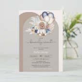 ボホベア、私たちは早くベビーシャワーを待つことができる 招待状 (スタンド正面)