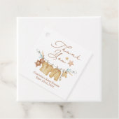 ボホベイビーシャワーありがとうラベル フェイバータグ (インサイチュ)