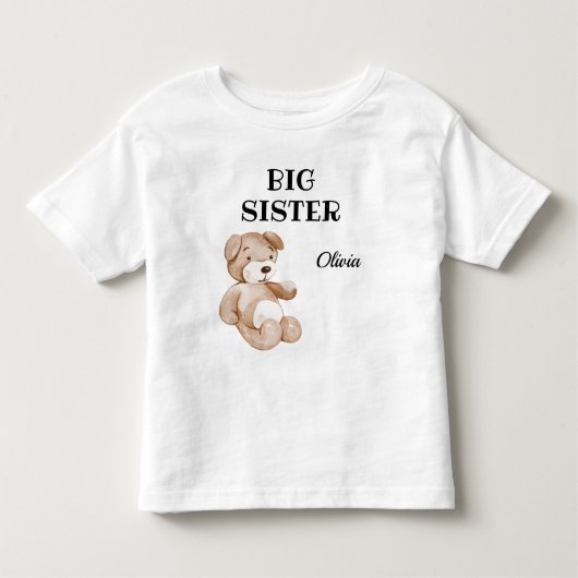 ボホベイビーシャワーかわいい姉さん2T~5-6T トドラーTシャツ (正面)