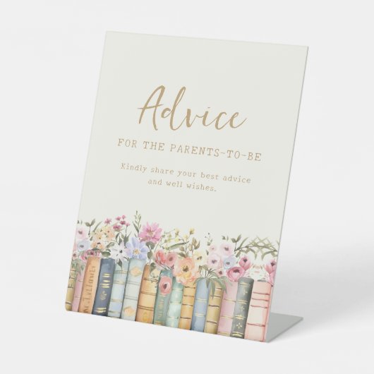 ボホベイビーシャワーアドバイス標識 台座サイン (正面)