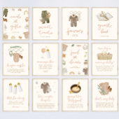 ボホベイビーシャワーゲストブックサイン ポスター