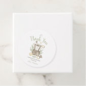 ボホベイビーシャワーパーティーサークルありがとうラベル フェイバータグ (インサイチュ)