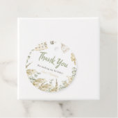 ボホベイビーシャワーパーティーサークルありがとうラベル フェイバータグ (インサイチュ)