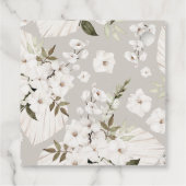 ボホベイビーシャワーメッセージカードニュートラルバシネット フェイバータグ (裏面)