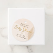 ボホベイビーシャワーメッセージカードパンパスグラスニュートラル フェイバータグ (インサイチュ)