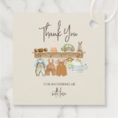 ボホベイビーシャワー子供部屋テーマありがとう フェイバータグ (裏面)