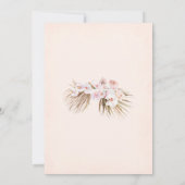 ボホベイビーシャワー招待状 招待状 (裏面)