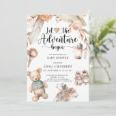 ボホベイビーシャワー男女兼用 招待状 (スタンド正面)