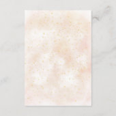 ボホベイビーシャワー魔法レインボー金ゴールドスターダスト エンクロージャーカード (裏面)