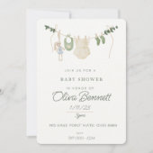 ボホベイビーシャワー 招待状 (正面)