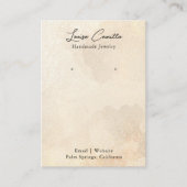 ボホベジ素朴ュカスタムーイヤリング表示カード 名刺 (正面)