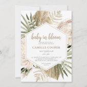 ボホベビーイン開花パンパスグラス 招待状 (正面)