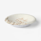 ボホベビーイン開花ワイルドフラワーベビーシャワー ペーパーボウル (傾斜あり)