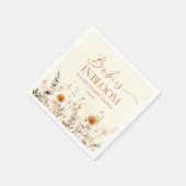 ボホベビーイン開花山花双生児ベイビーシャワー スタンダードカクテルナプキン (角)