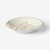 ボホベビーイン開花山花双生児ベイビーシャワー ペーパーボウル (傾斜あり)