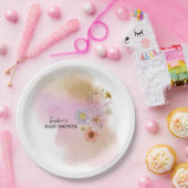 ボホベビーイン開花 ペーパープレート (パーティー)