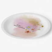 ボホベビーイン開花 ペーパープレート (アングル)