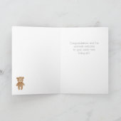 ボホベビーガールおめでとうカード カード (内部)