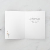 ボホベビーガールおめでとうカード カード (内部)