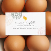 ボホベビーガールシックおむつラッフル エンクロージャーカード